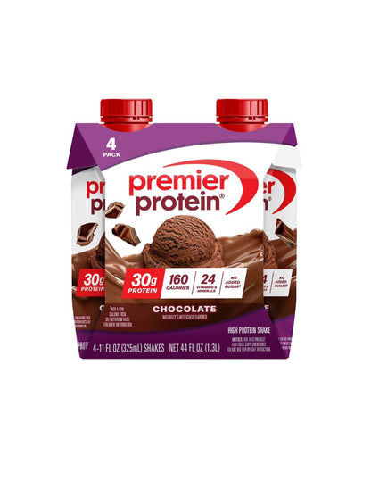 Premier protein batido alto en proteínas de chocolate 325ml 4 unidades