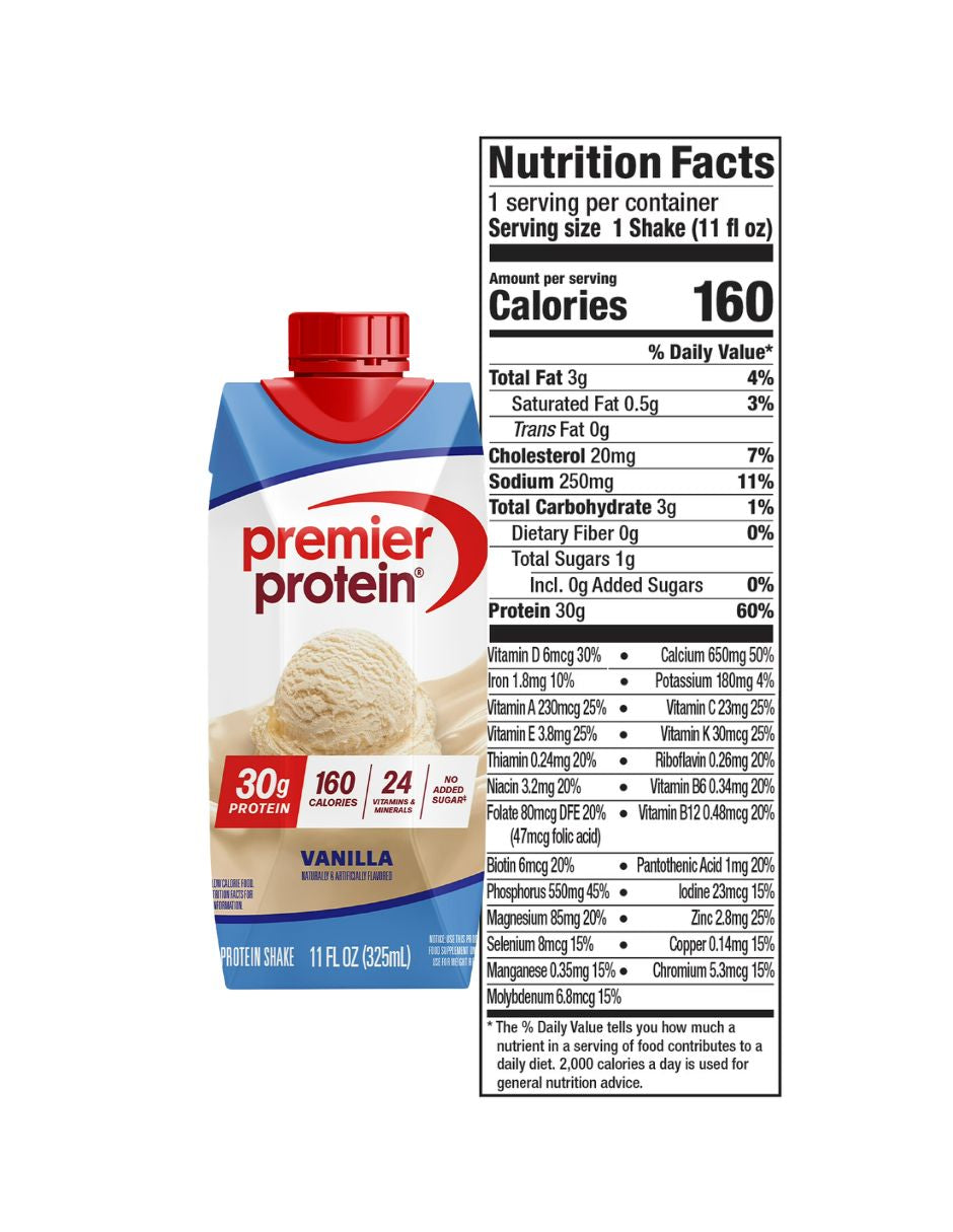 Batido Premier Protein Vainilla 325 ml x4