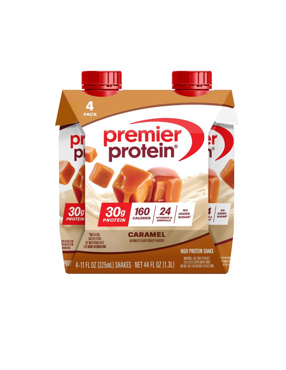 Premier protein batido alto en proteínas de caramelo 325ml 4 unidades