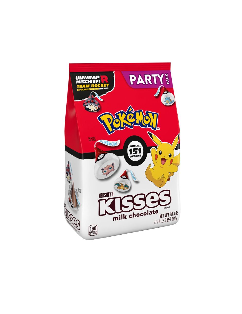 Hershey's Kisses Pokémon Chocolate con Leche Party Size 802gr