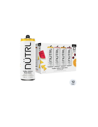 NUTRL Vodka Hard Seltzer Surtido 12 Latas 355 ml