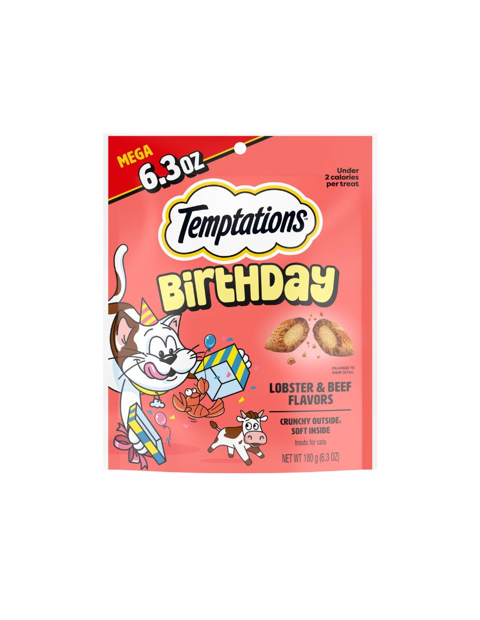 Temptations golosinas para gatos sabor a langosta y carne de res 180gr