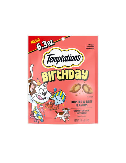 Temptations golosinas para gatos sabor a langosta y carne de res 180gr