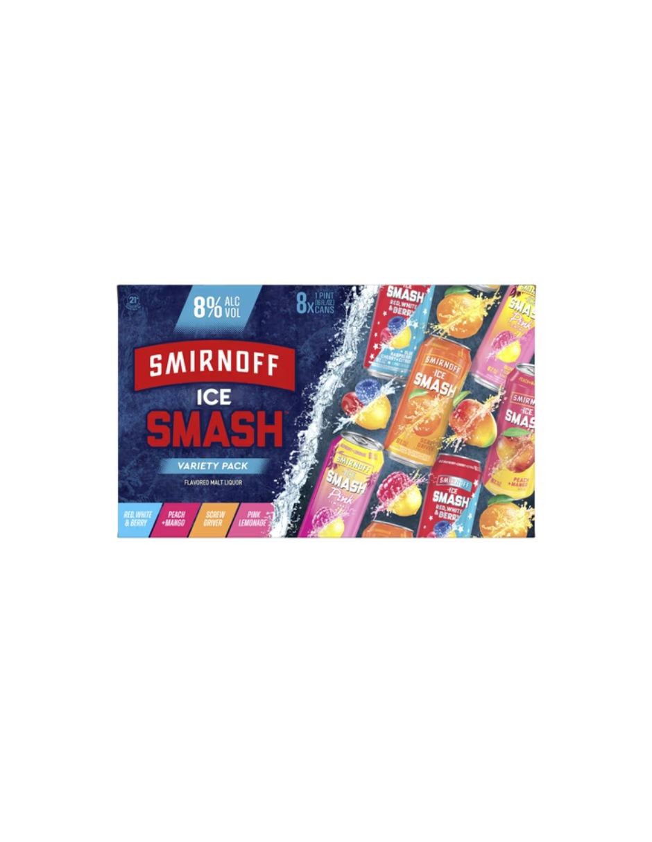 Smirnoff Ice Smash 8 Latas 473 ml 8 %