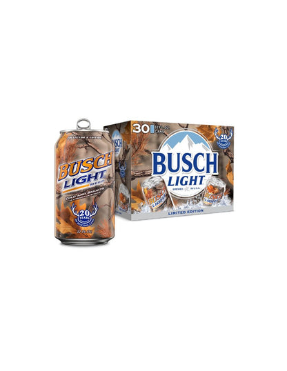 Busch Light Cerveza Lager 30 Latas 355 ml