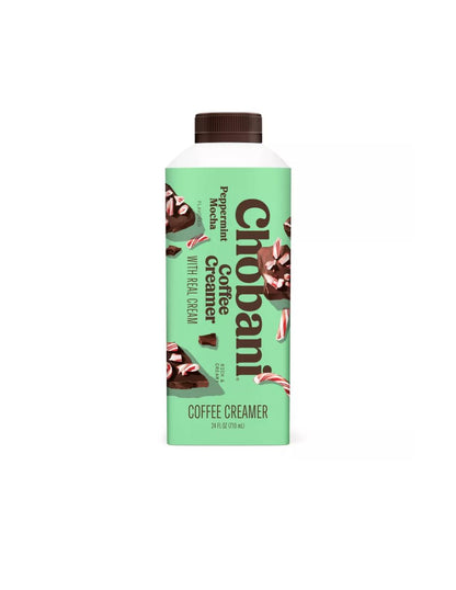 Crema Chobani con sabor a moca y menta, 710ml Edición Limitada