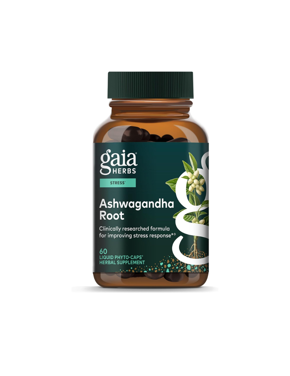 Gaia Herbs raíz líquida de Ashwagandha, 60 fitocápsulas líquidas