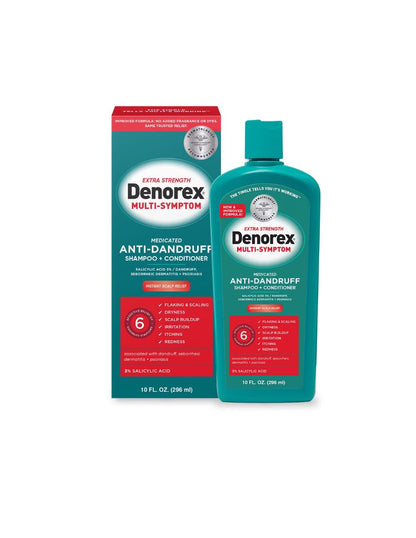 Denorex Extra Strength Champú Plus Acondicionador con 3% de ácido salicílico 296ml