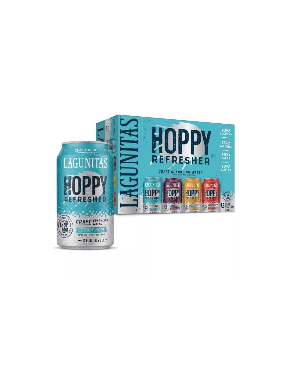 Agua de Lúpulo Lagunitas sin Alcohol Variedad Refrescante 12 pack