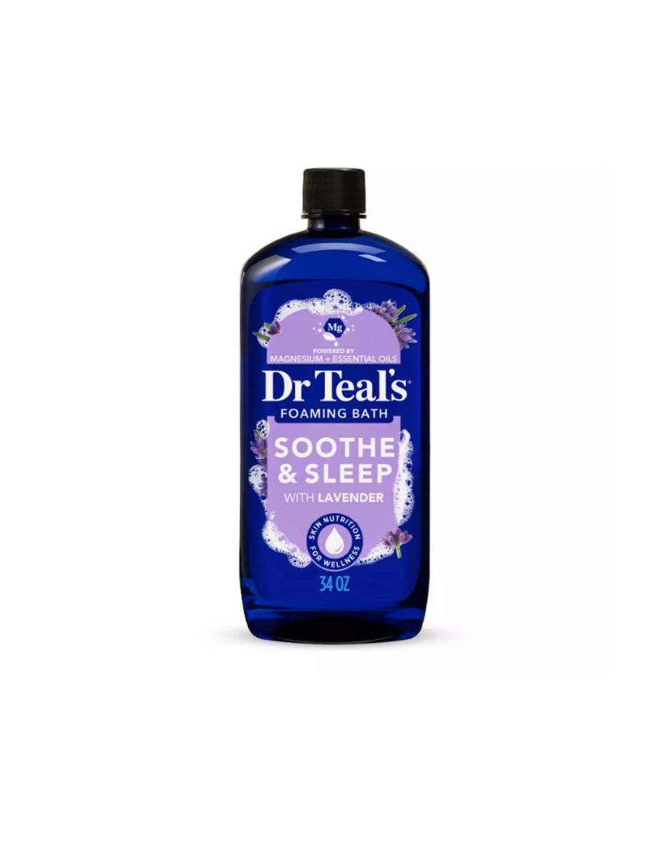 Dr Teal's Soothe & Sleep Espuma de baño de burbujas con sal de Epsom