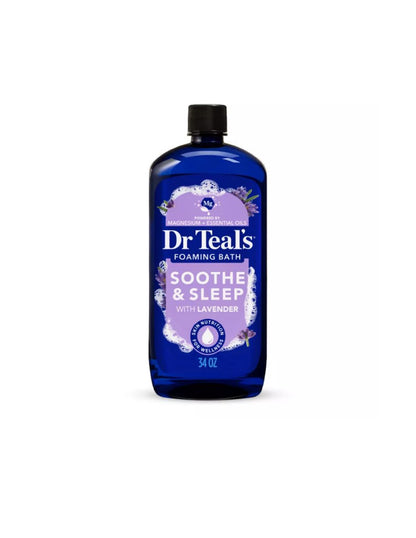 Dr Teal's Soothe & Sleep Espuma de baño de burbujas con sal de Epsom
