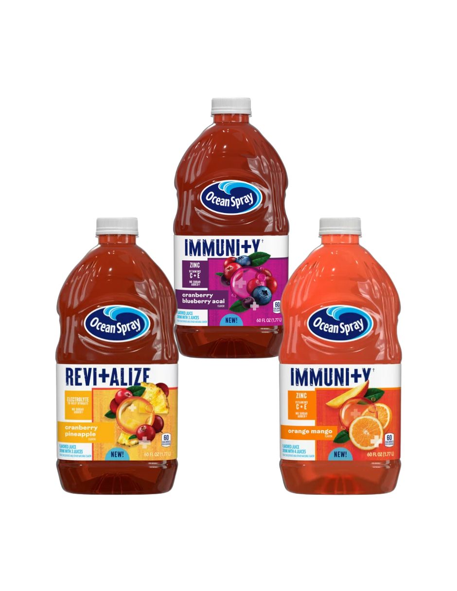 Ocean Spray Immunity Bebida de jugo 1.77 litros (diferentes sabores)