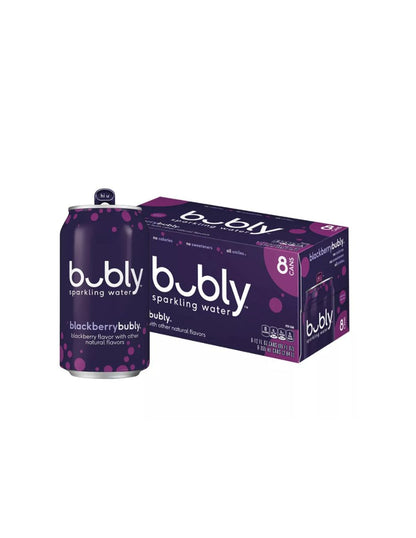 Bubly agua mineral saborizada pack 8 latas