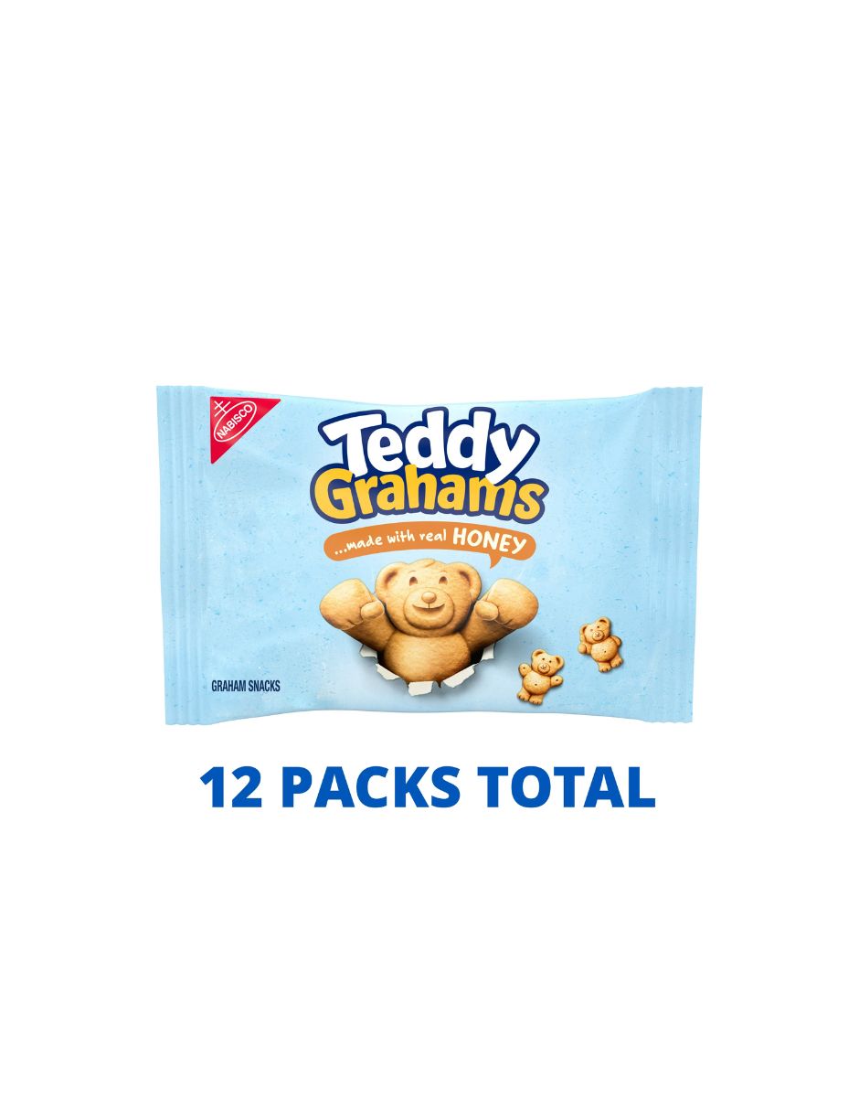 Teddy Grahams Honey Graham Snacks, 12 paquetes