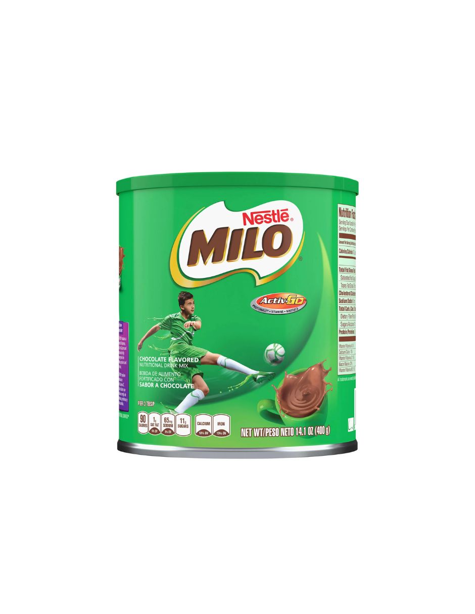 Milo Nestlé Active Go mezcla de bebida en polvo de malta de chocolate 400gr