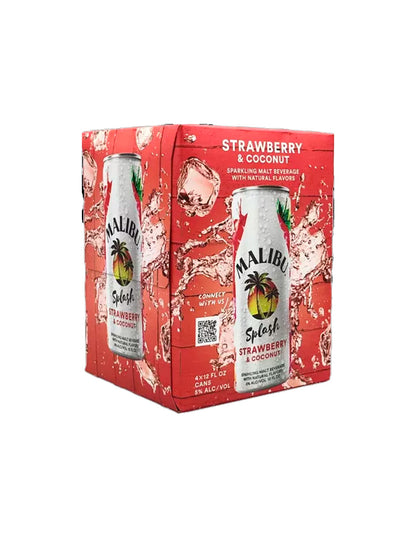 Malibu Splash Strawberry & Coconut 4pack