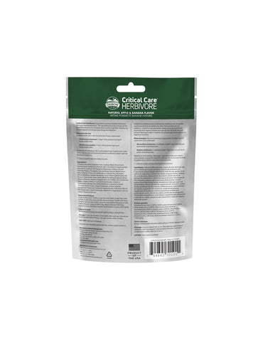 Alimento de apoyo para herbívoros pequeños Oxbow Critical Care 141gr
