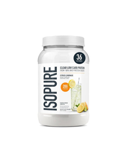 Isopure Clear Whey Proteína en Polvo 20 g 860 g