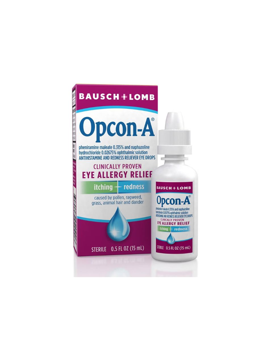 Opcon-A Gotas Oftálmicas Alivio de Picazón y Rojez 15 ml