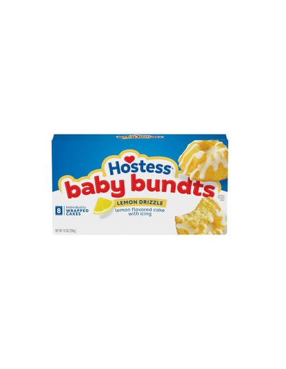 Hostess Baby Bundts mini pasteles con sabor a limón 284gr, 8 unidades