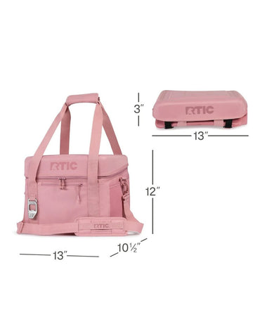 RTIC hielera portátil para 28 latas, plegable, con abrebotellas, color rosa