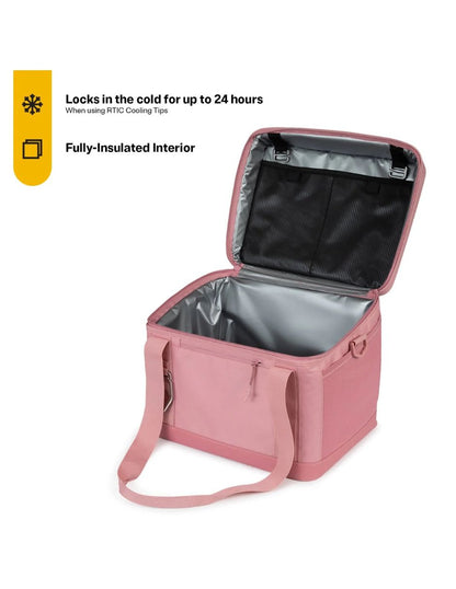 RTIC hielera portátil para 28 latas, plegable, con abrebotellas, color rosa