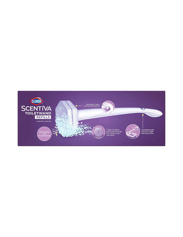 Repuestos Clorox Scentiva ToiletWand Lavanda y Jazmín 10 almohadillas desechables