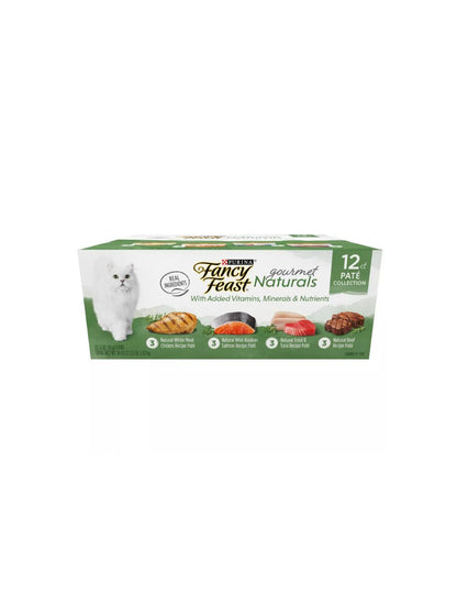 Fancy Feast Gourmet Naturals Paté Gatos Adultos 12 Pack 85 g