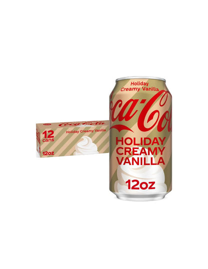 Coca-Cola Vainilla Cremosa Navideña 355 ml 12 Pack Latas