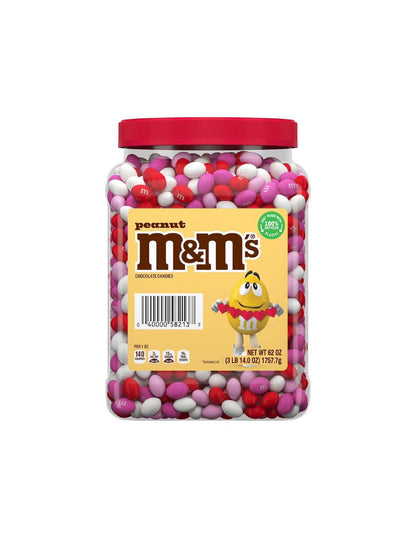 M&M’S Chocolate con cacahuate Edición San Valentín Frasco 1.7kg