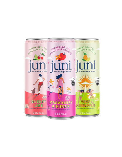 Juni Bebida Adaptogénica Descafeinada Fiesta Pack Variado 12 Latas