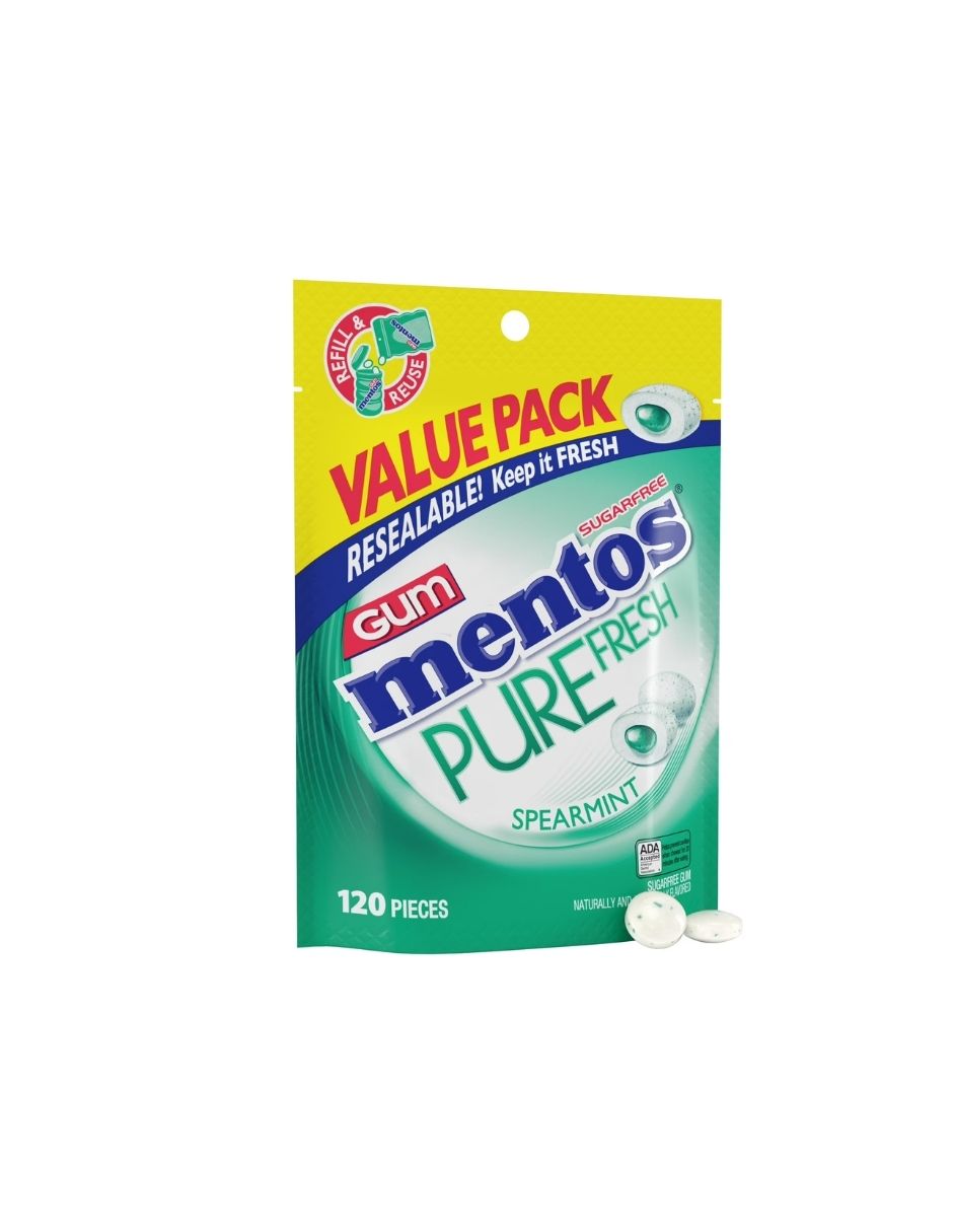Mentos Pure Fresh Chicle Sin Azúcar 120 Unidades (variedad)