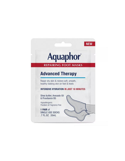 Mascarilla Reparadora para Pies Aquaphor Advanced Therapy 1 par