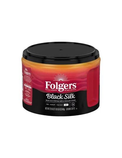 Café Molido Folgers Black Silk Tostado Oscuro 640gr