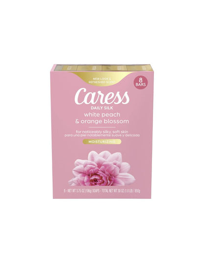 Jabón en Barra Caress Daily Silk 8 Piezas 106 g