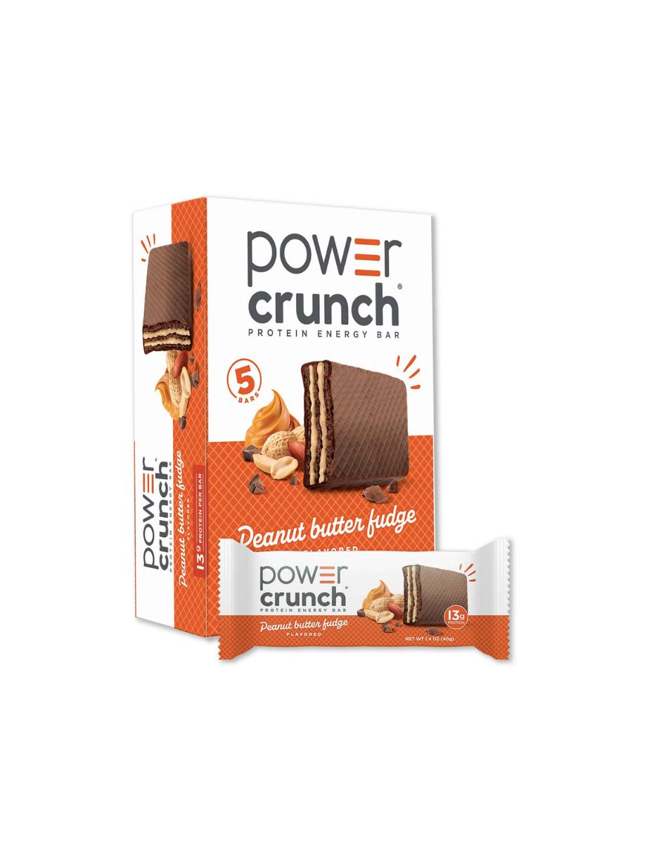 Barra Proteína Power Crunch Whey Mantequilla de Maní 5 barras