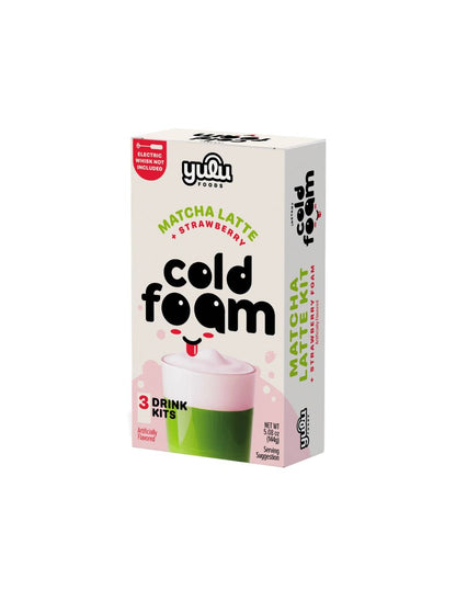 Kit Latte Instantáneo Yulu Matcha con Espuma Fría 3 pzs