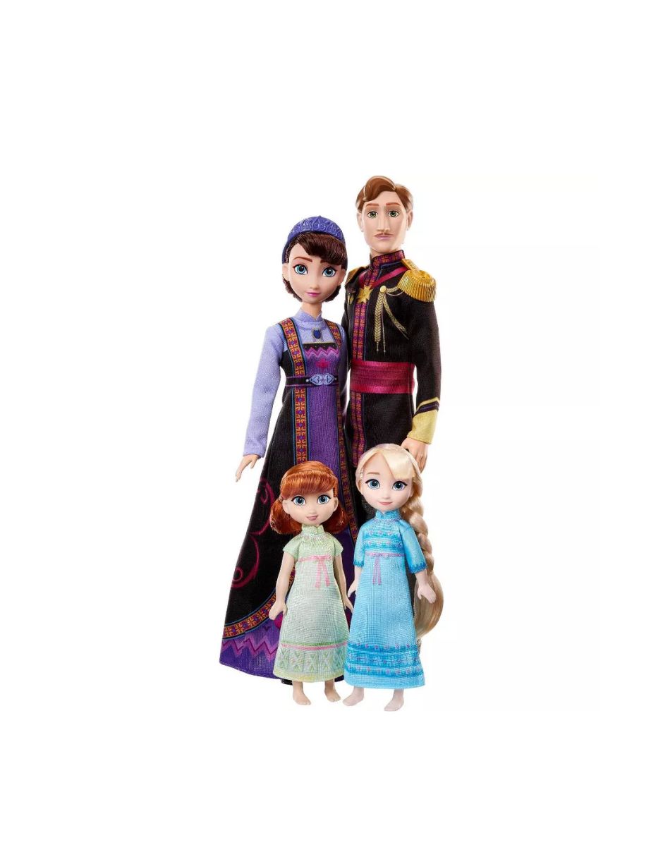 Familia Real de Arendelle Set exclusivo de Disney Frozen 2 con 4 muñecas articuladas
