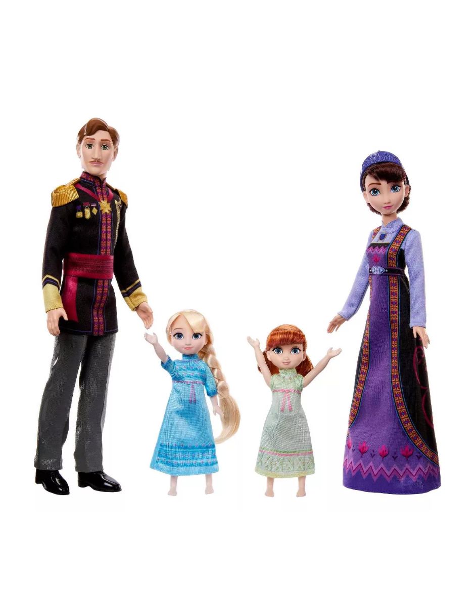 Familia Real de Arendelle Set exclusivo de Disney Frozen 2 con 4 muñecas articuladas