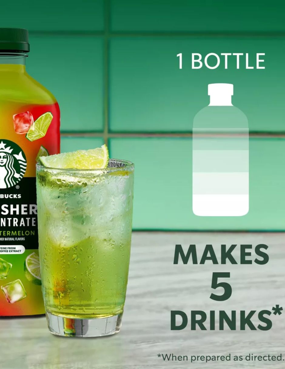Concentrado Starbucks Refreshers Lima y Sandía 946 ml