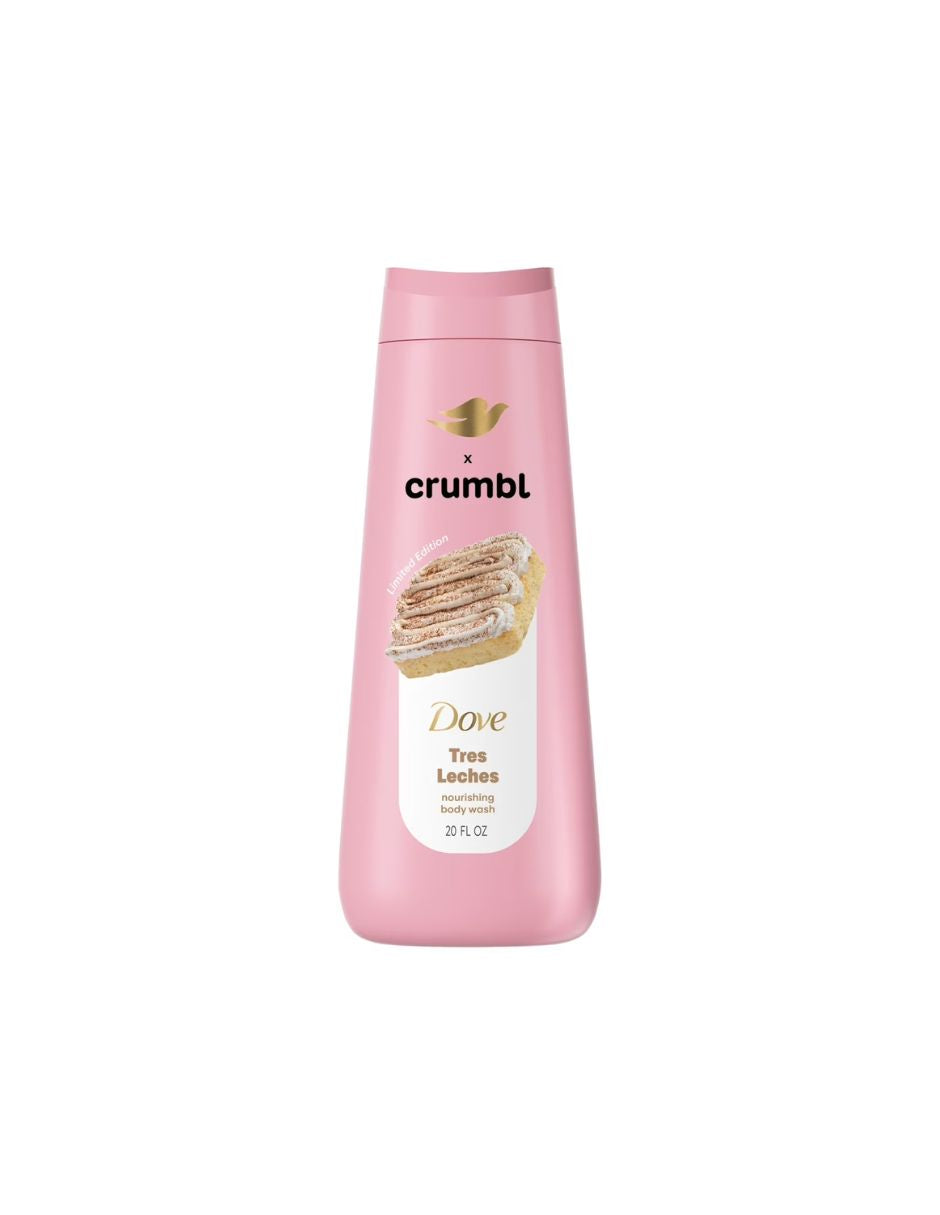 Dove x Crumbl Gel de baño líquido humectante aroma tres leches 590ml