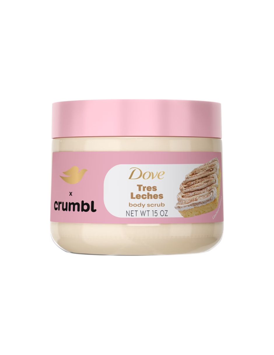 Dove x Crumbl Exfoliante corporal aroma tres leches 340gr