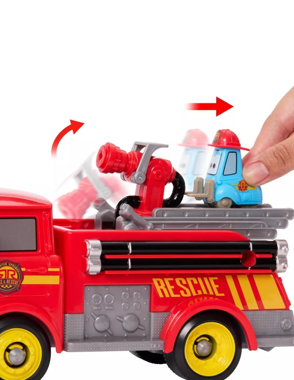 Camión de Bomberos Red con Guido Juguete Disney Pixar Cars