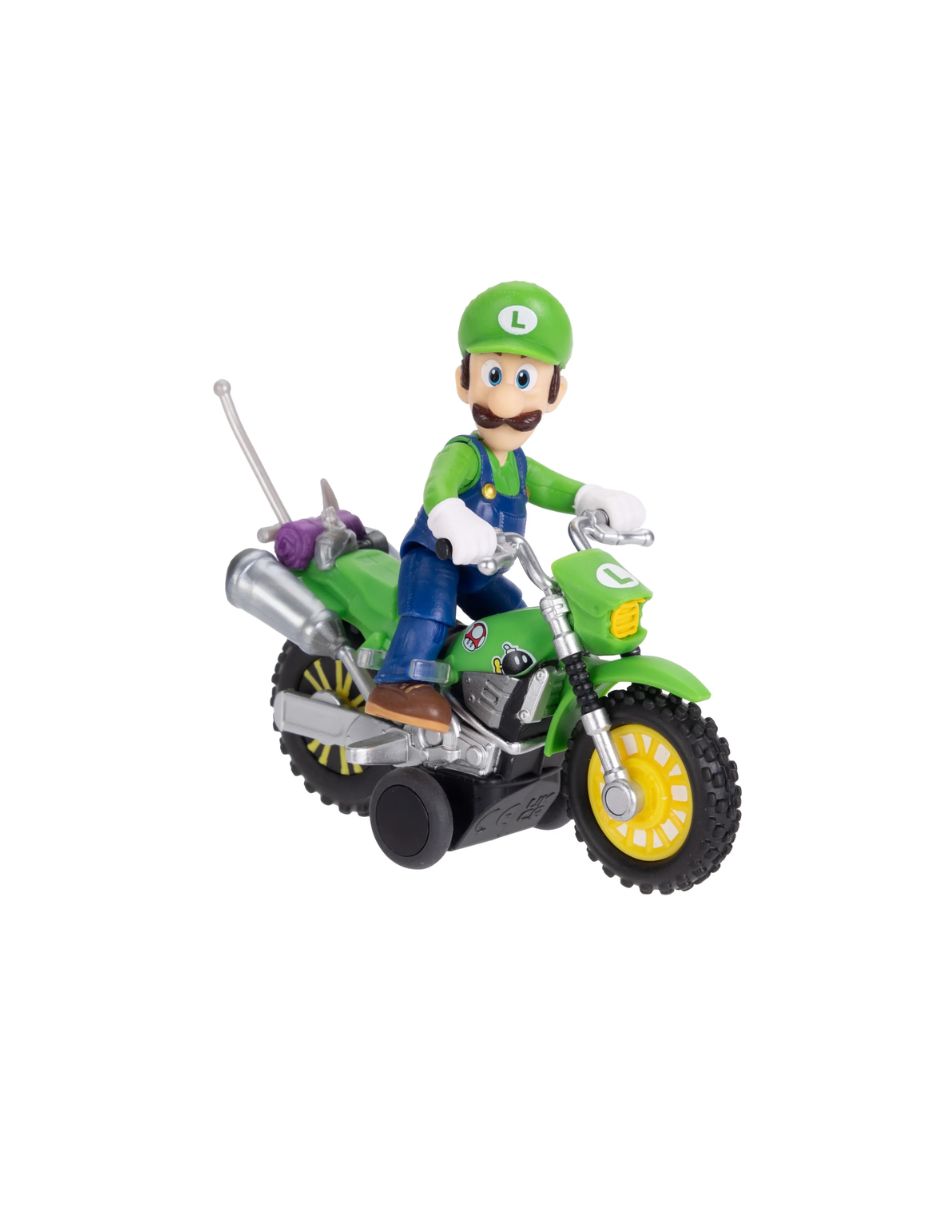 Figura Luigi Super Mario Galaxy con Moto 6.35 cm