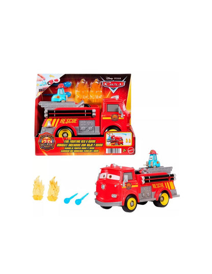 Camión de Bomberos Red con Guido Juguete Disney Pixar Cars
