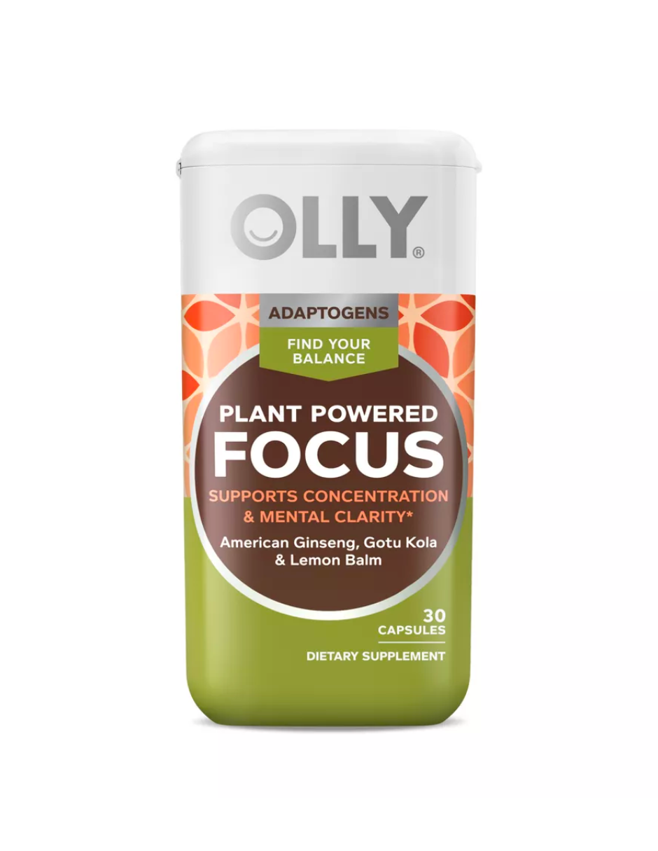 OLLY Plant Powered con ginseng y extracto de Gotu Kola, 30 cápsulas