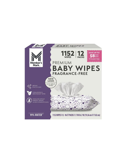 Member’s Mark Toallitas Húmedas Bebé 1152 pzs | Hipoalergénicas