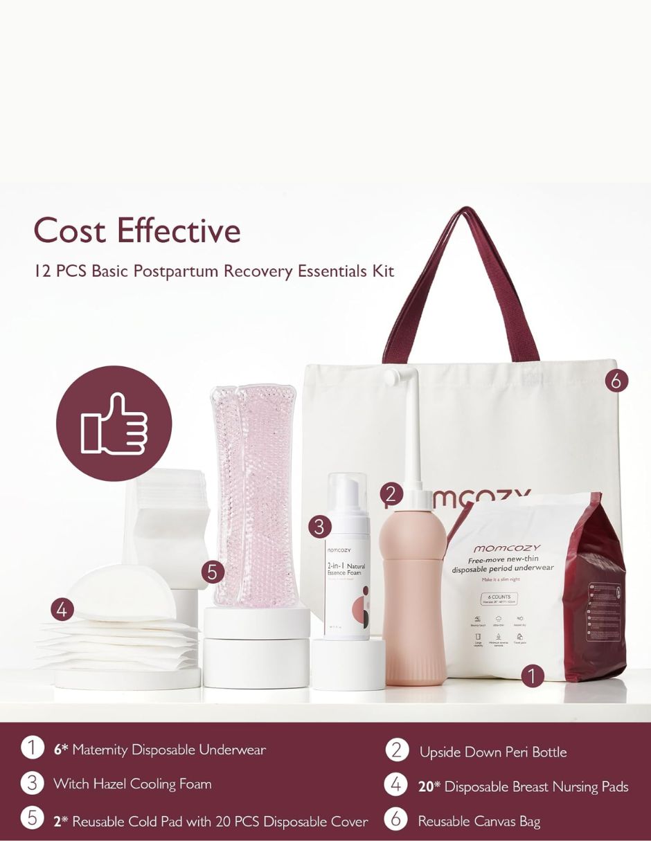 Momcozy Kit Esencial de Recuperación Posparto Completo