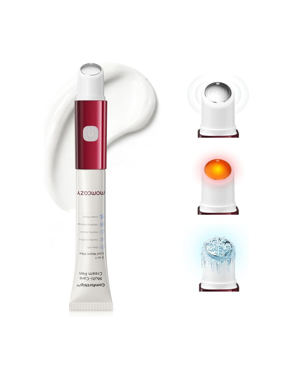 Momcozy ComfortNip Masajeador 3 en 1 Calor Frío Vibración