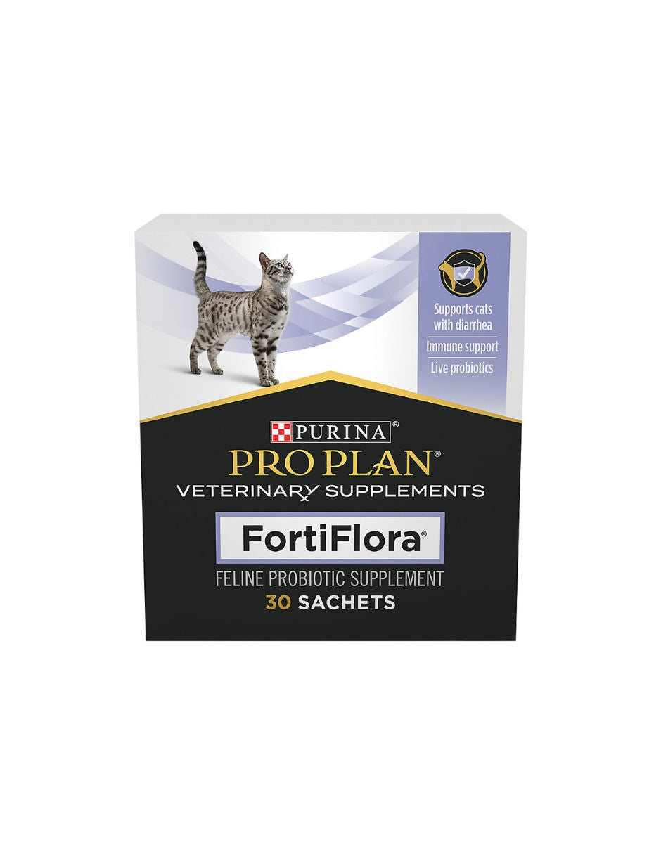 Purina Pro Plan FortiFlora suplementos para gatos 30 unidades